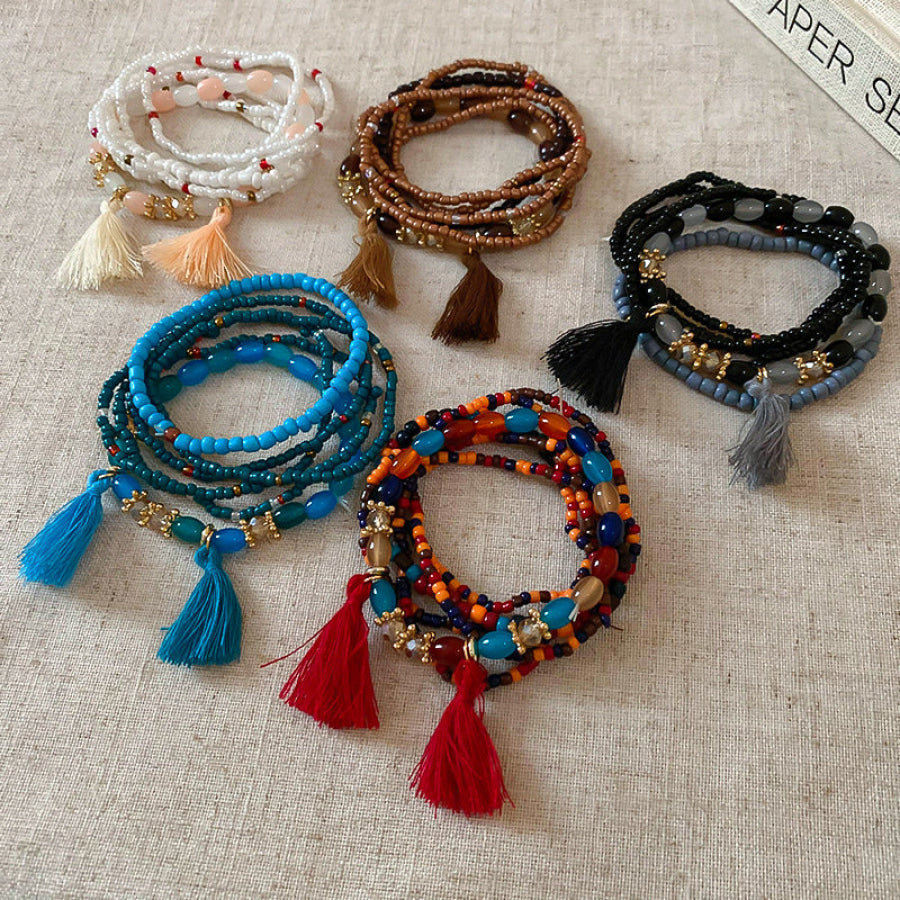 Tassel Rice Bead Bracelet Apparel and Accessories