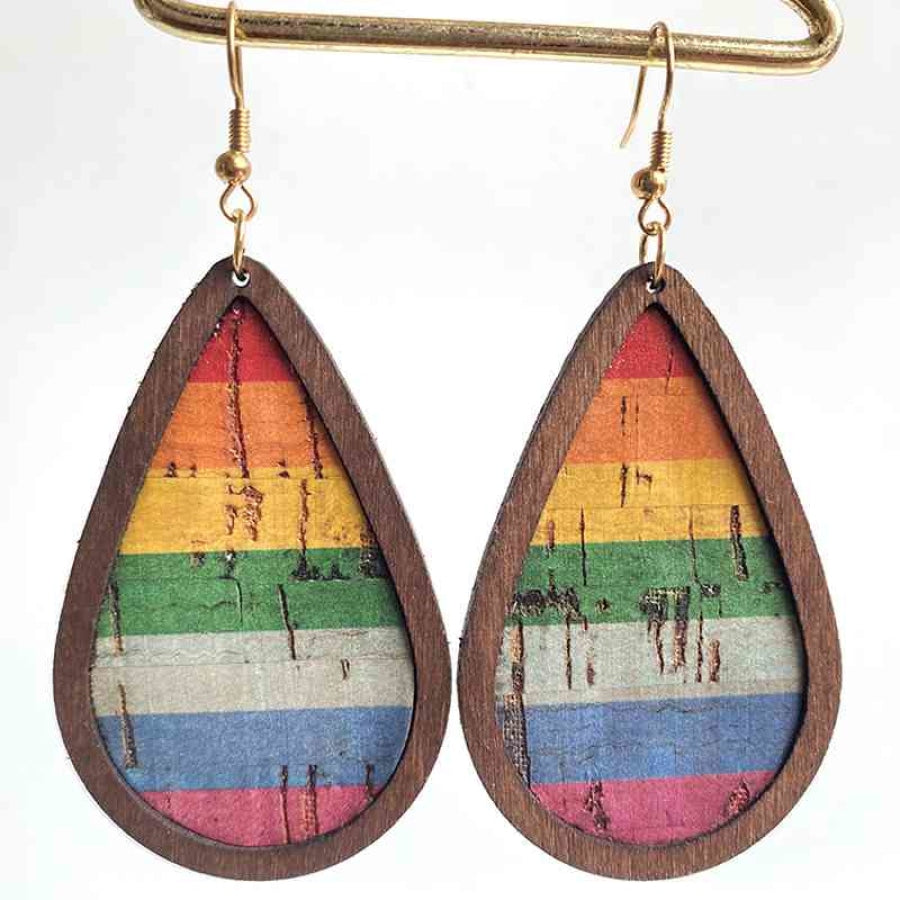 Teardrop Drop Earrings Style A / One Size