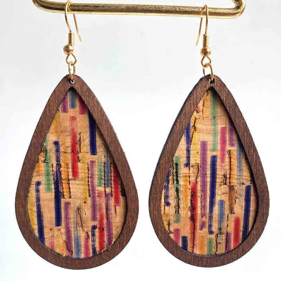 Teardrop Drop Earrings Style B / One Size