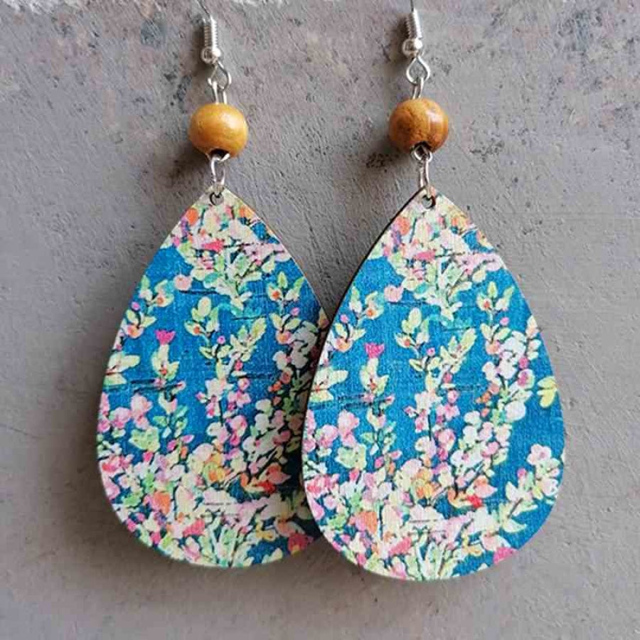 Teardrop Drop Earrings Style B / One Size