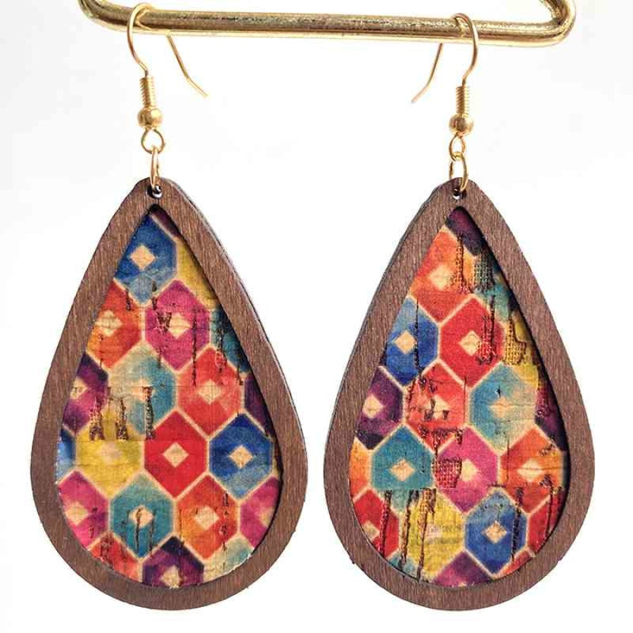 Teardrop Drop Earrings Style C / One Size