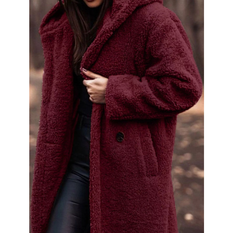 Teddy Bear Hooded Longline Outerwear Apparel and Accessories