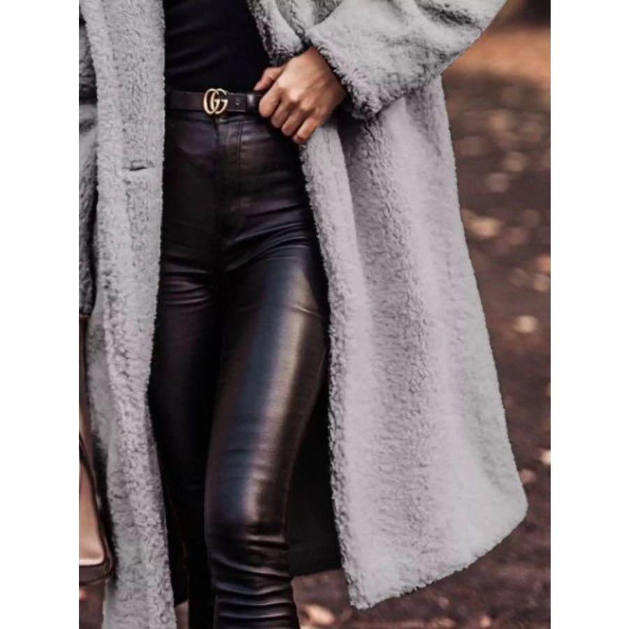 Teddy Bear Hooded Longline Outerwear Apparel and Accessories