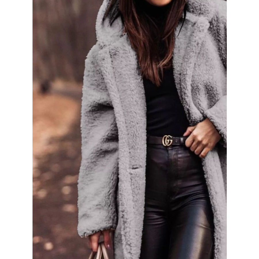Teddy Bear Hooded Longline Outerwear Apparel and Accessories