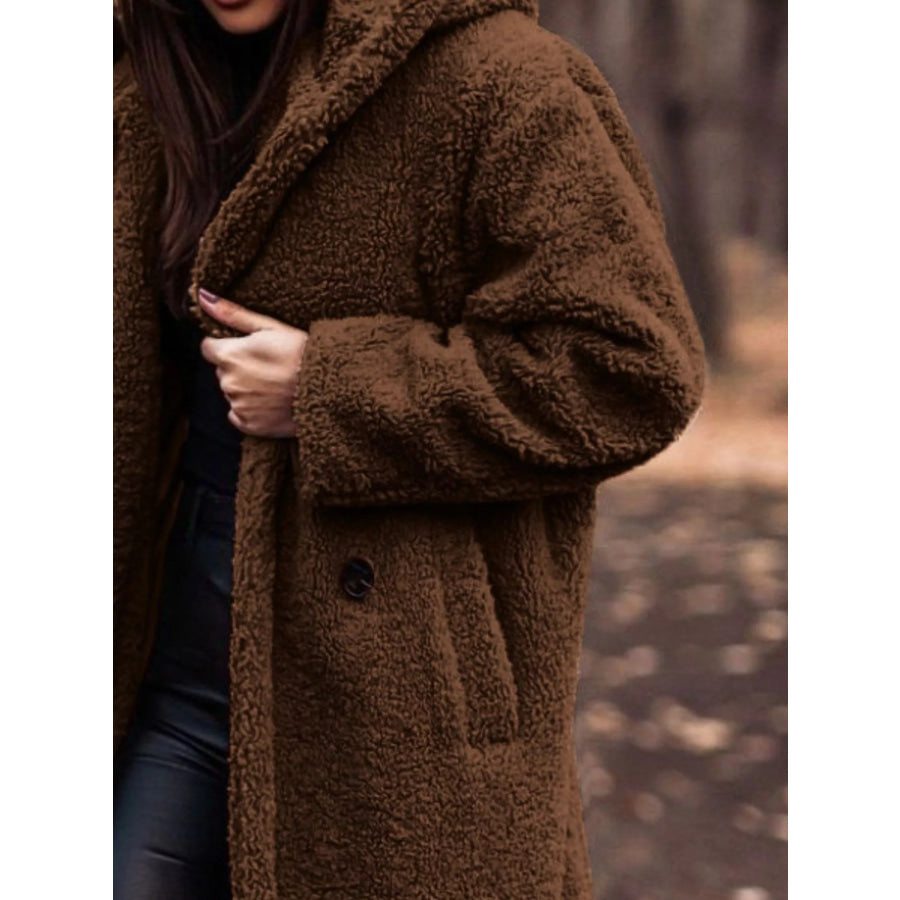 Teddy Bear Hooded Longline Outerwear Apparel and Accessories