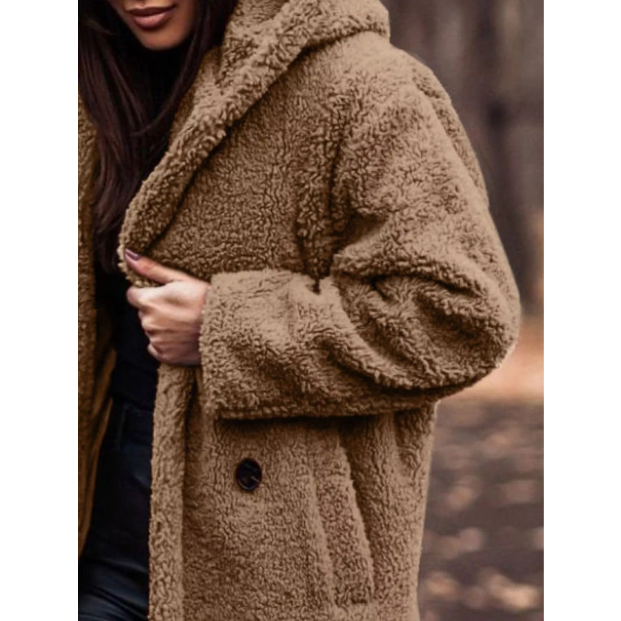Teddy Bear Hooded Longline Outerwear Apparel and Accessories