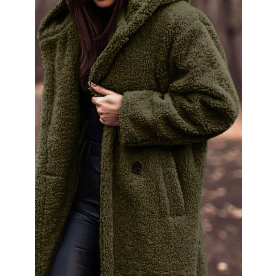 Teddy Bear Hooded Longline Outerwear Apparel and Accessories