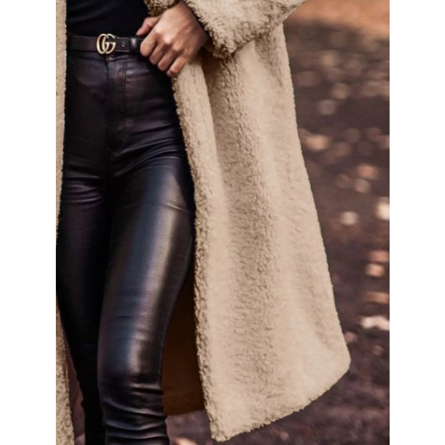 Teddy Bear Hooded Longline Outerwear Apparel and Accessories