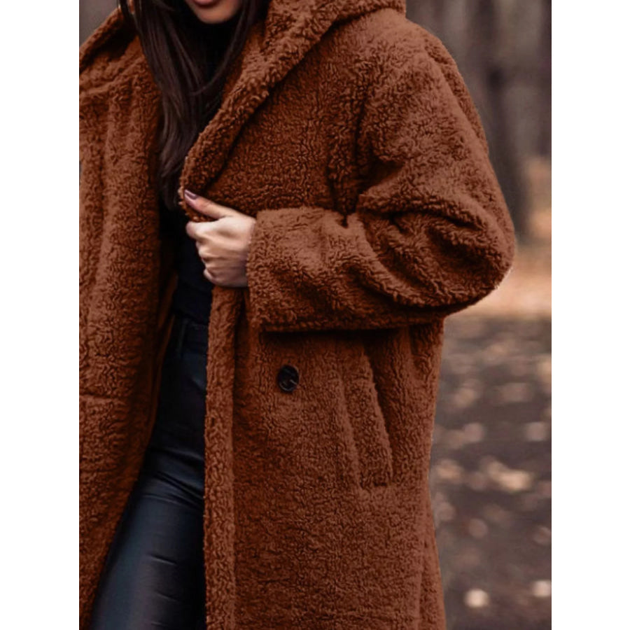 Teddy Bear Hooded Longline Outerwear Apparel and Accessories
