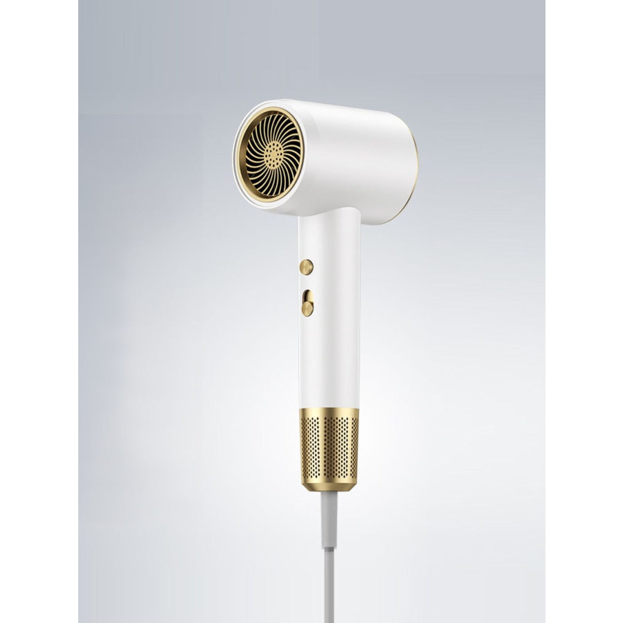Temperature Control High-Speed Hair Dryer White / European plug Apparel and Accessories