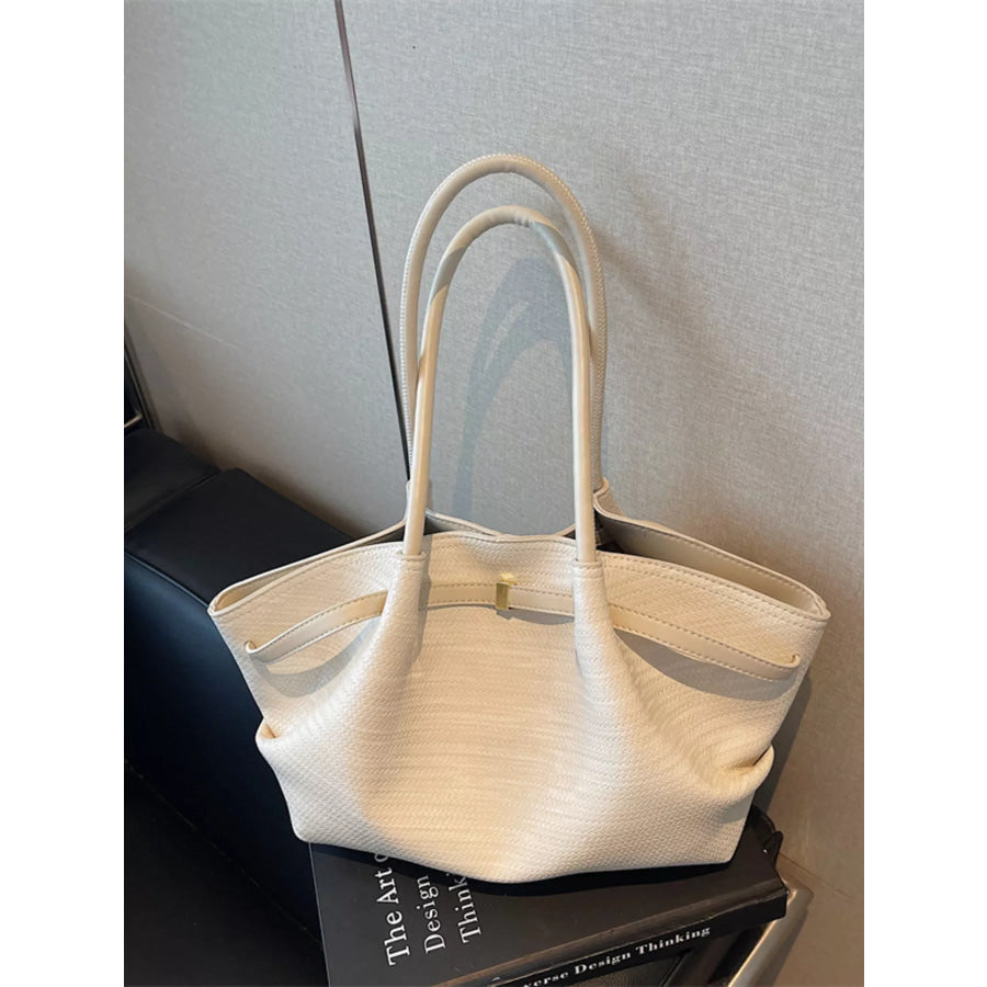 Texture Tote Bag Off-white / ONESIZE Apparel and Accessories