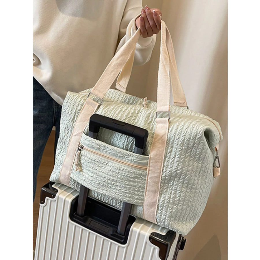 Texture Travel Bag with Adjustable Strap Matcha Green / onesize Apparel and Accessories