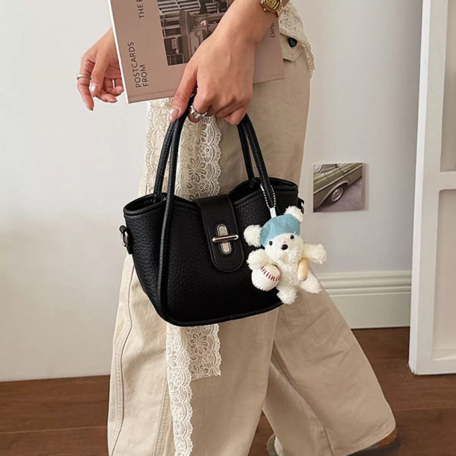 Textured Bucket Handbag Apparel and Accessories