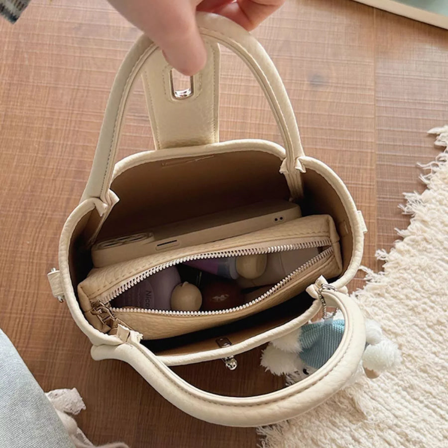Textured Bucket Handbag Apparel and Accessories