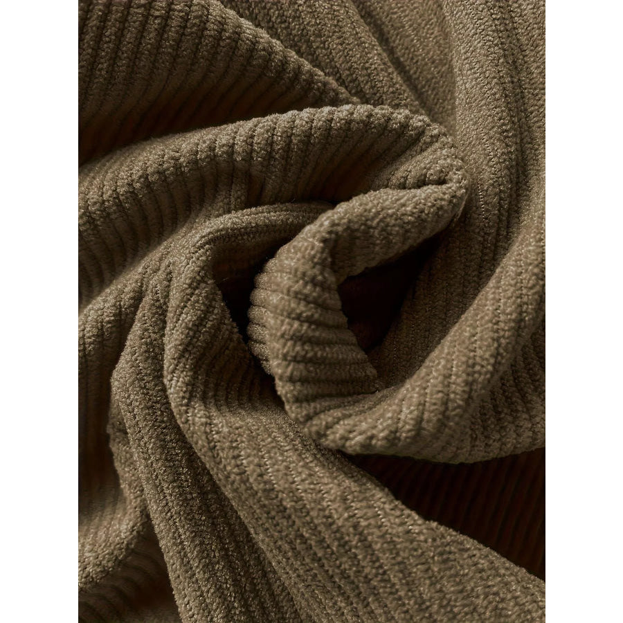 Textured Corduroy Straight-Leg Pants Apparel and Accessories