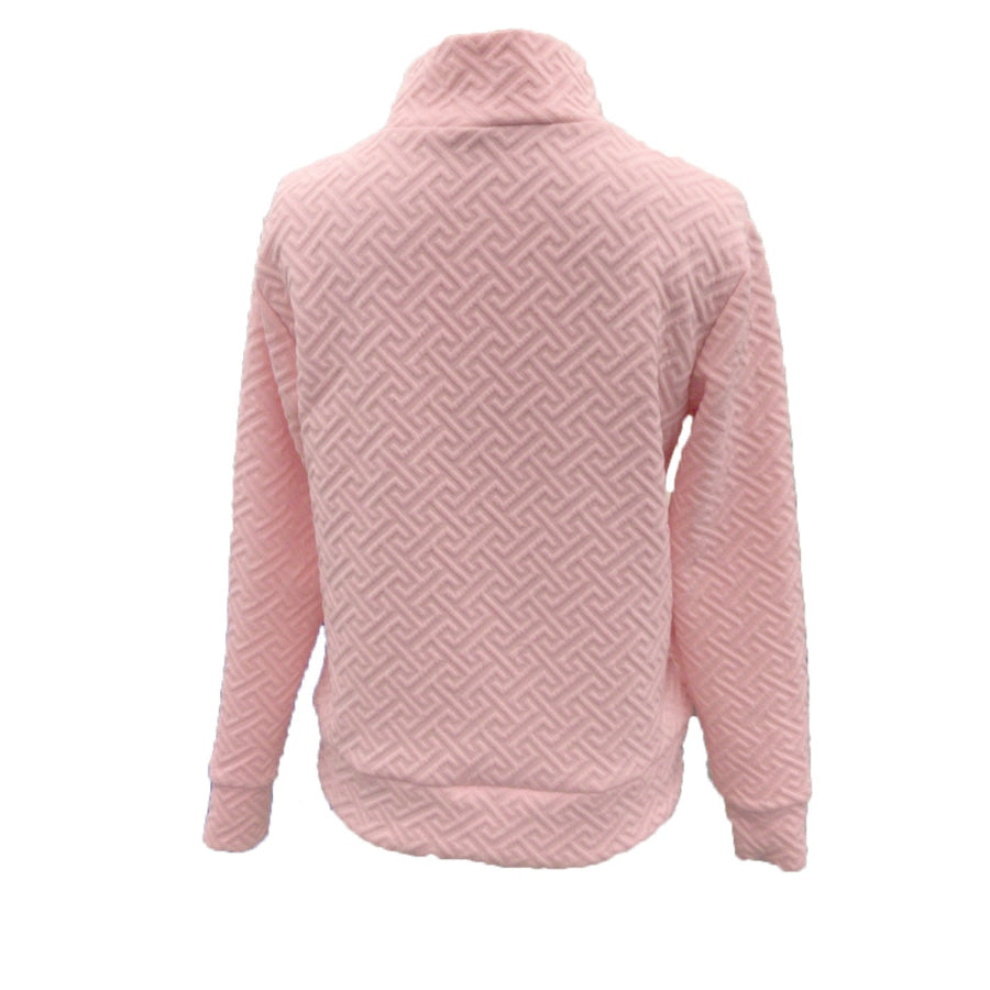 Textured Dropped Shoulder Long Sleeve Sweatshirt Apparel and Accessories