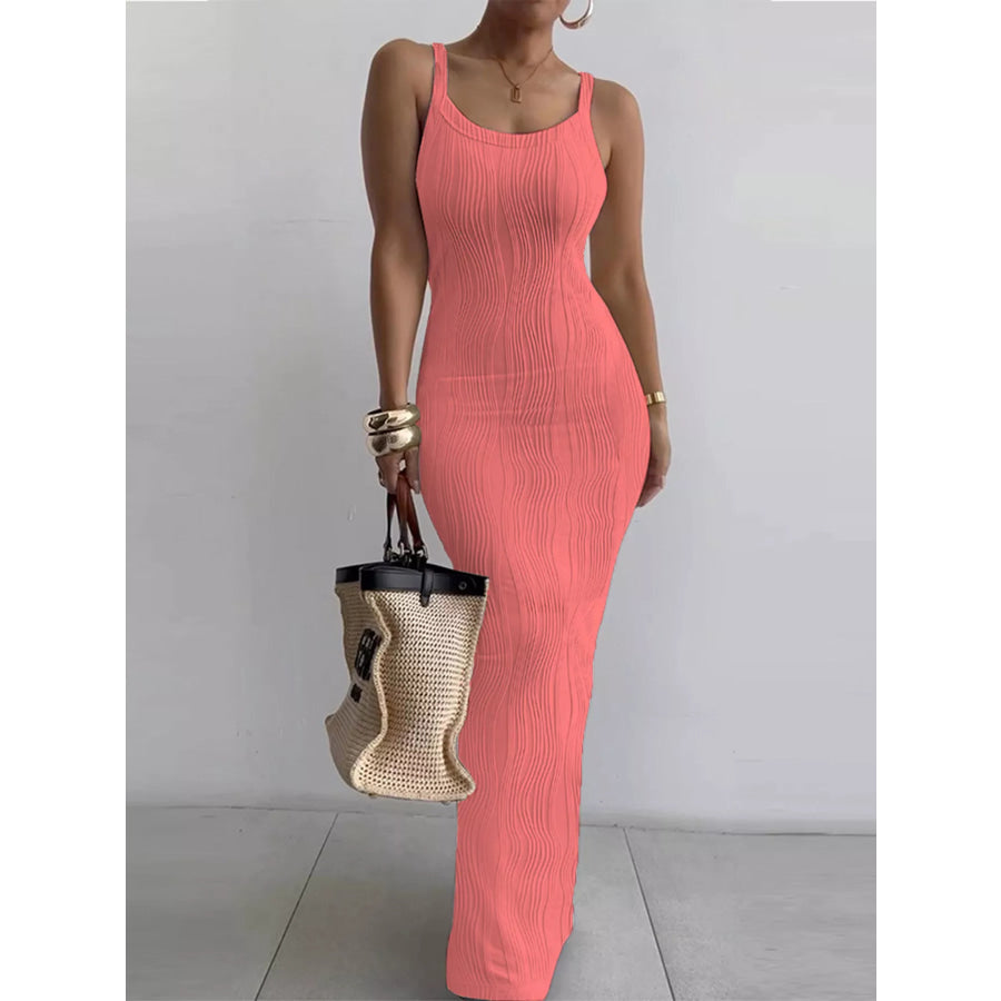 Textured Knit Bodycon Maxi Dress Apparel and Accessories