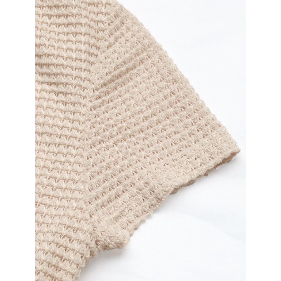 Textured Knit Bubble Hem Mini Dress Apparel and Accessories