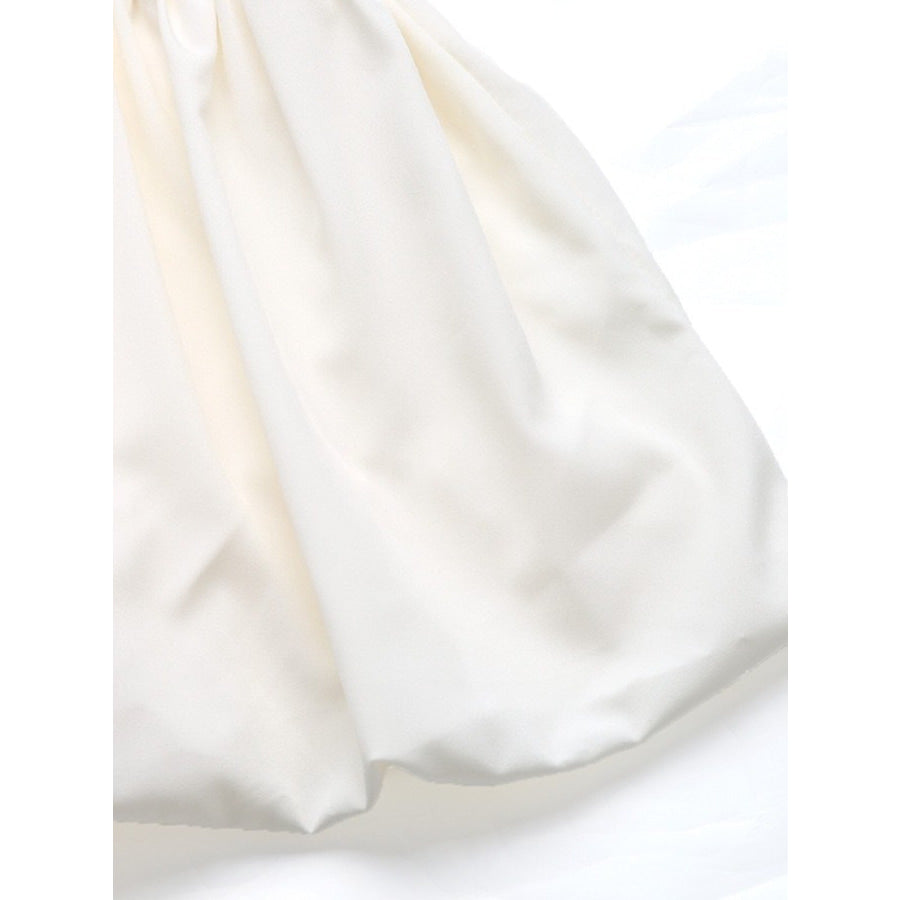 Textured Knit Bubble Hem Mini Dress Apparel and Accessories