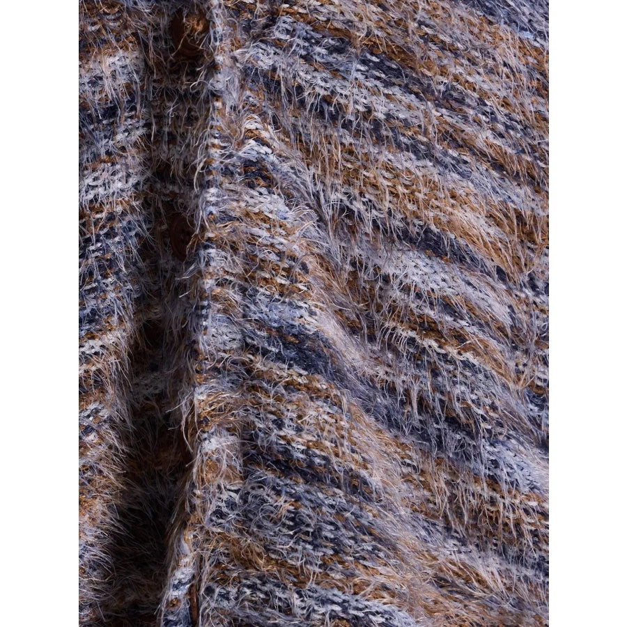 Textured Knit Button-Down Cardigan Apparel and Accessories