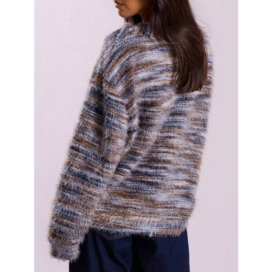 Textured Knit Button-Down Cardigan Apparel and Accessories