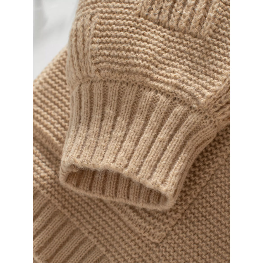 Textured Knit Open Front Cardigan Apparel and Accessories
