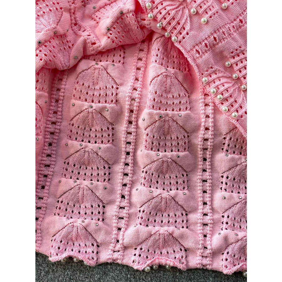 Textured Knit Sleeveless Midi Dress Apparel and Accessories