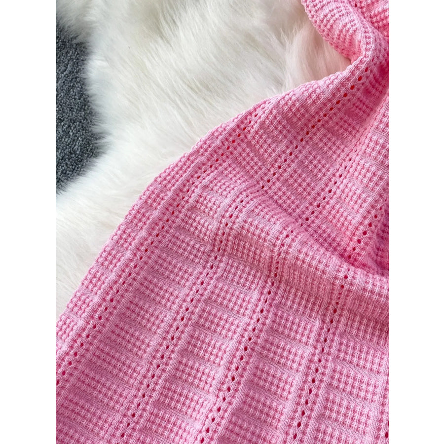 Textured Knit Sleeveless Midi Dress Apparel and Accessories