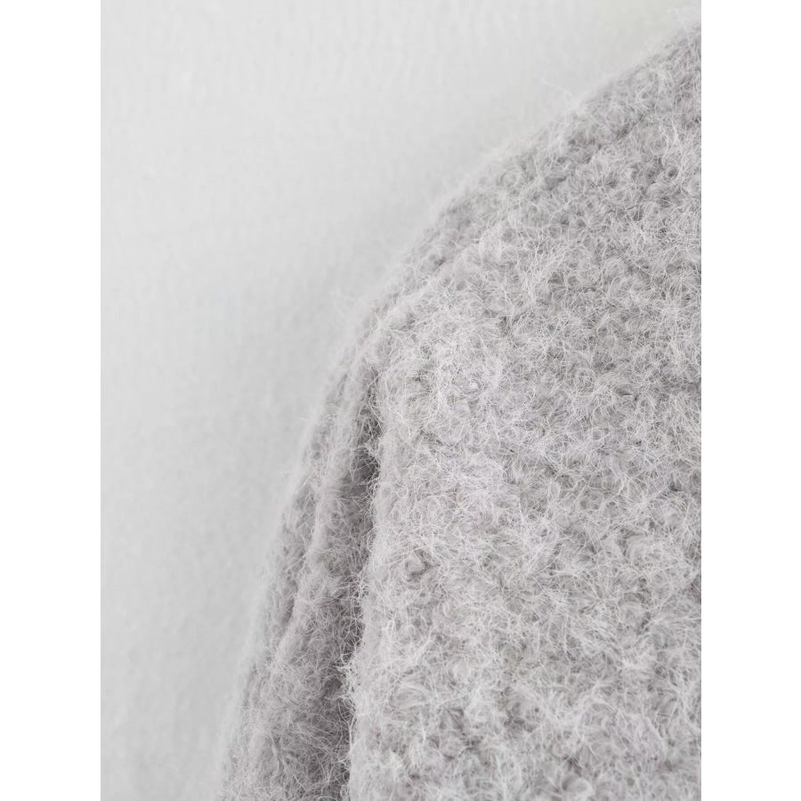 Textured Knit Tie-Front Outerwear Apparel and Accessories