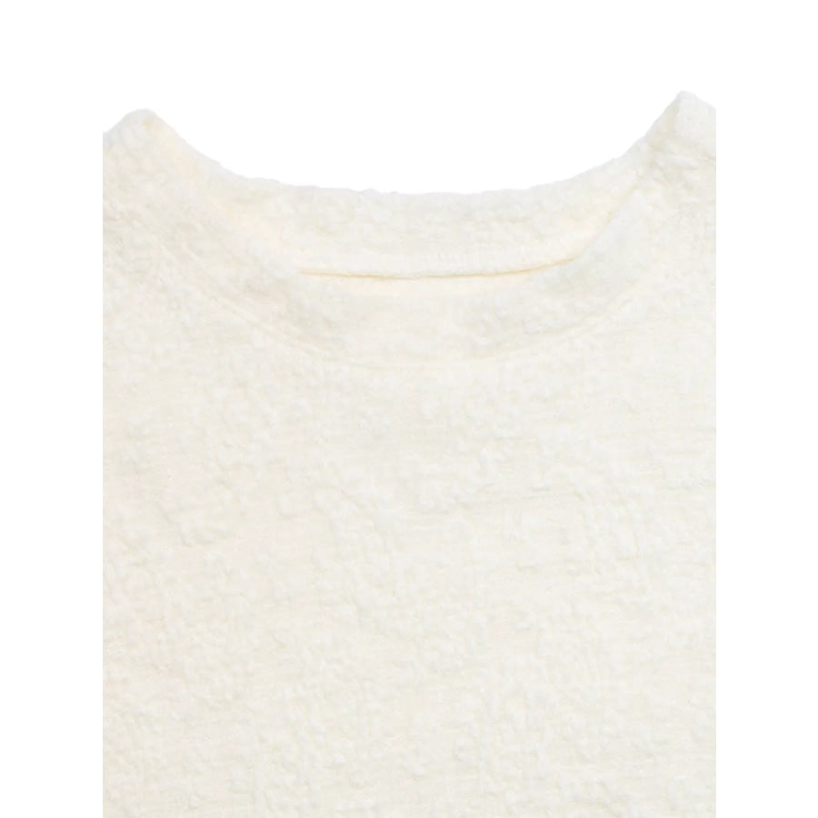 Textured Paisley Pattern Casual T-Shirt Apparel and Accessories