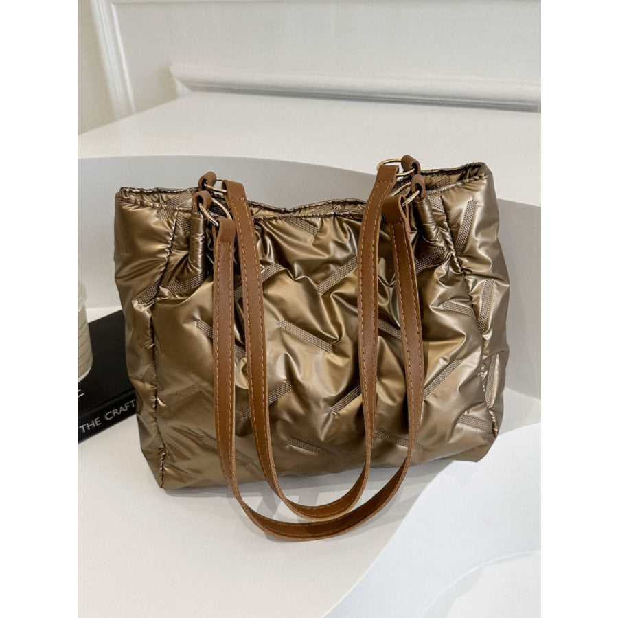 Textured Polyester Shoulder Bag Apparel and Accessories