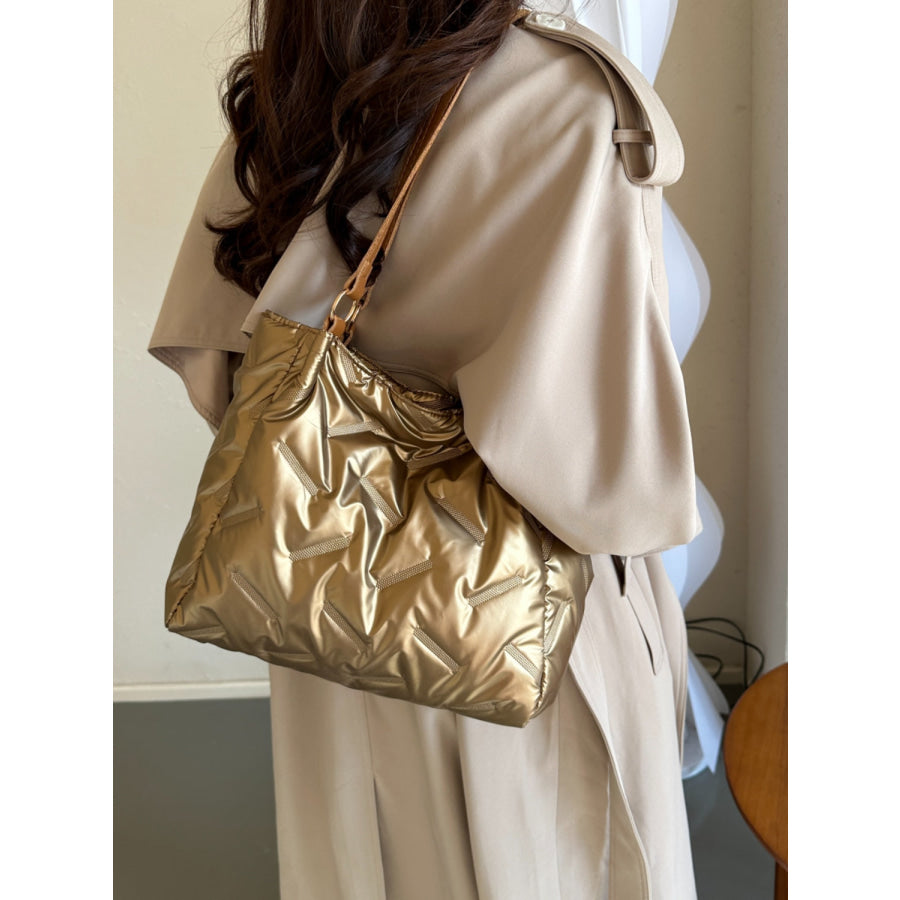 Textured Polyester Shoulder Bag Apparel and Accessories