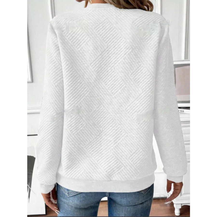 Textured Quarter-Zip Sweatshirt Apparel and Accessories
