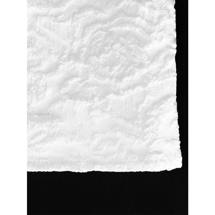 Textured Square Neck Mini Dress Apparel and Accessories