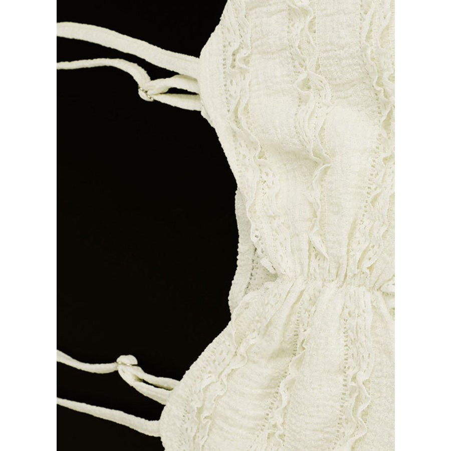Textured Sweetheart Neck Cami Apparel and Accessories