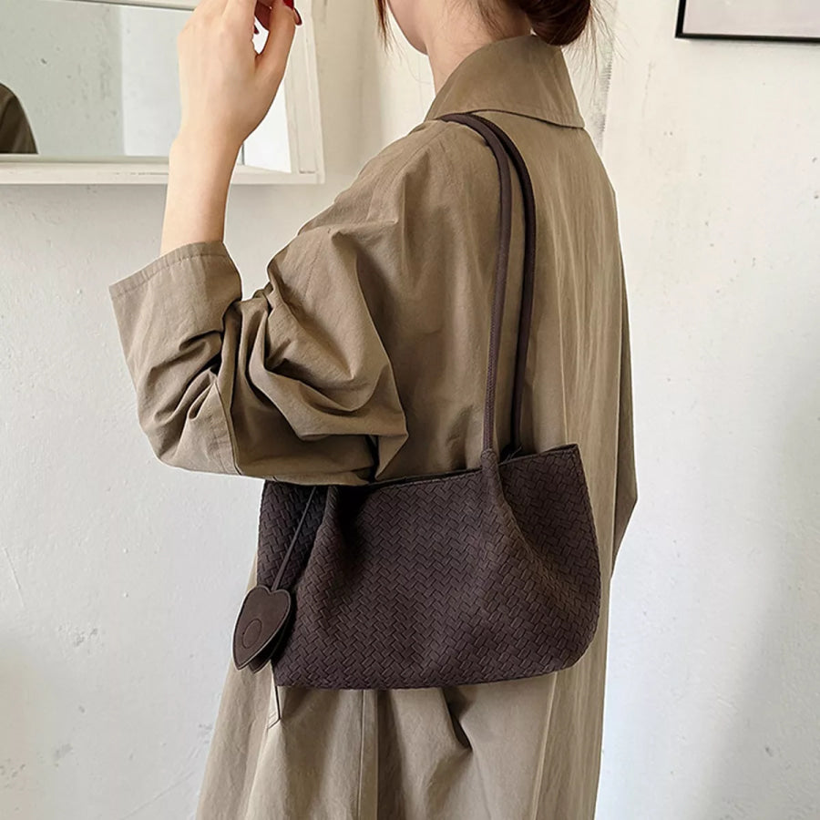 Textured Woven Shoulder Bag Apparel and Accessories