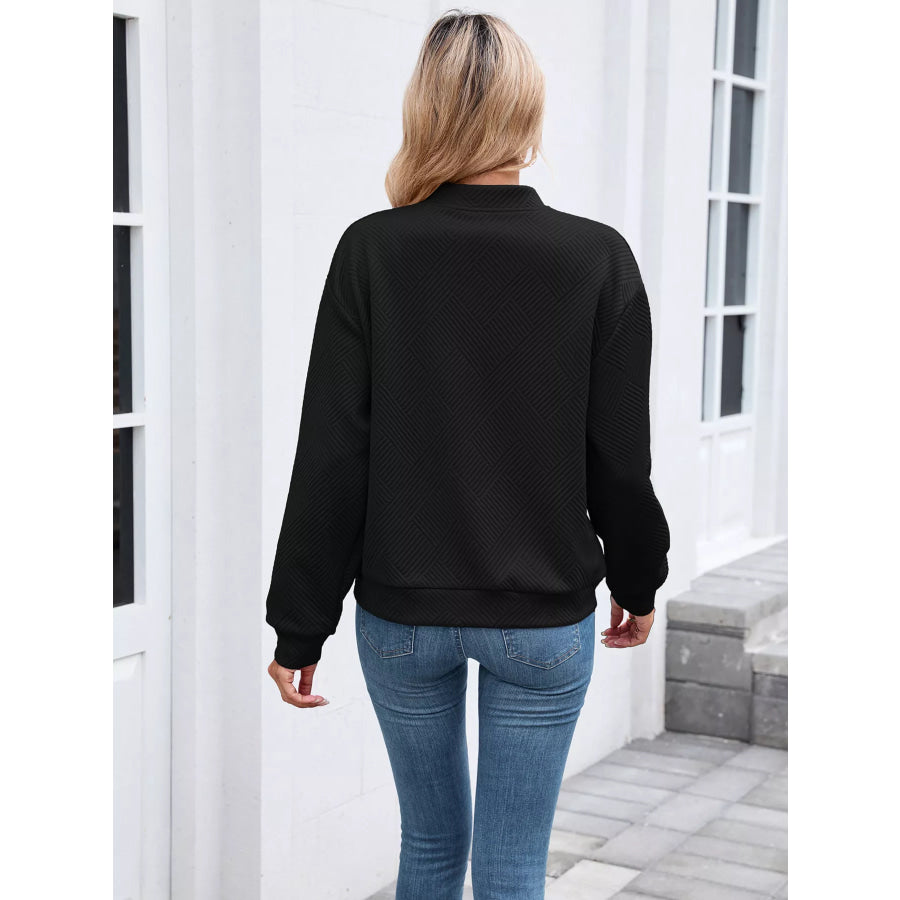Textured Zip Up Jacket Apparel and Accessories