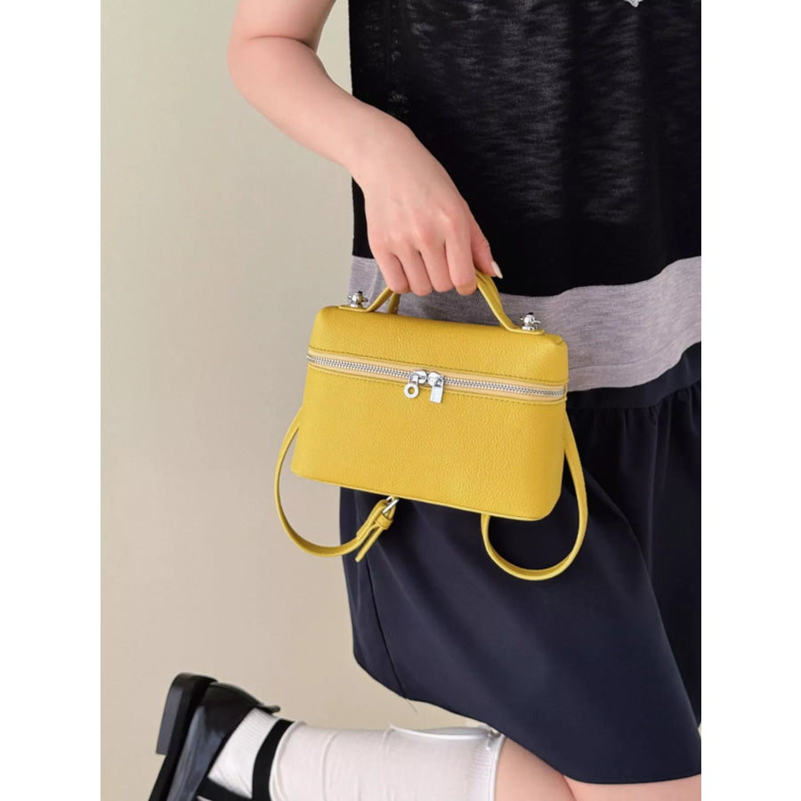 Textured Zipper Crossbody Bag Apparel and Accessories