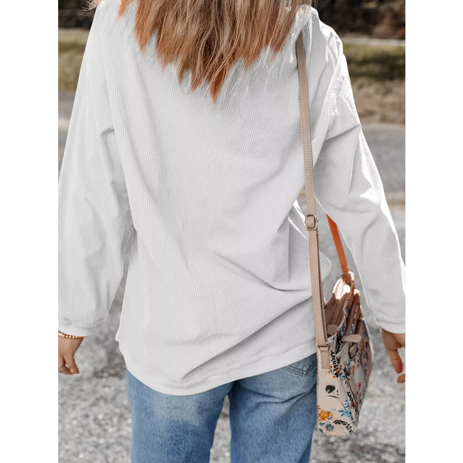 Thankful Pumpkin Ribbed Tunic Pullover Sweatshirt Apparel and Accessories