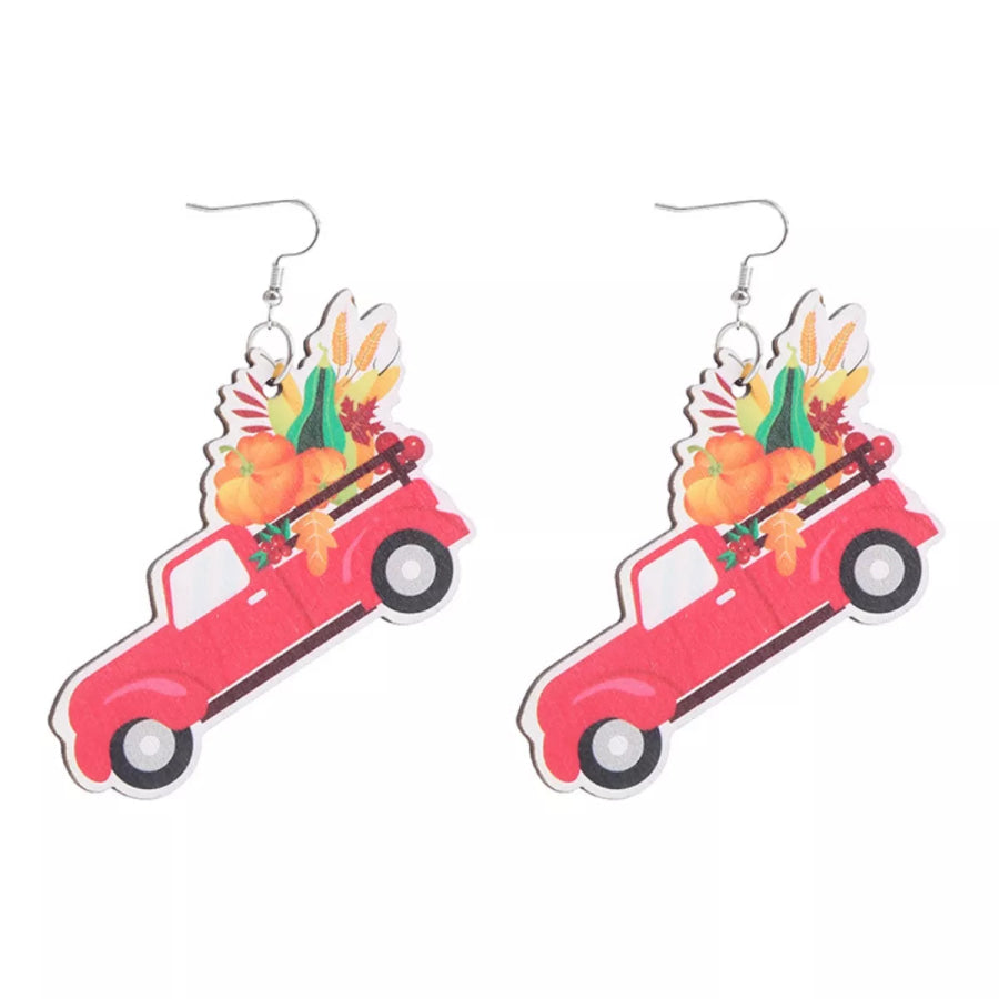Thanksgiving Dangle Earrings Style B / onesize Apparel and Accessories