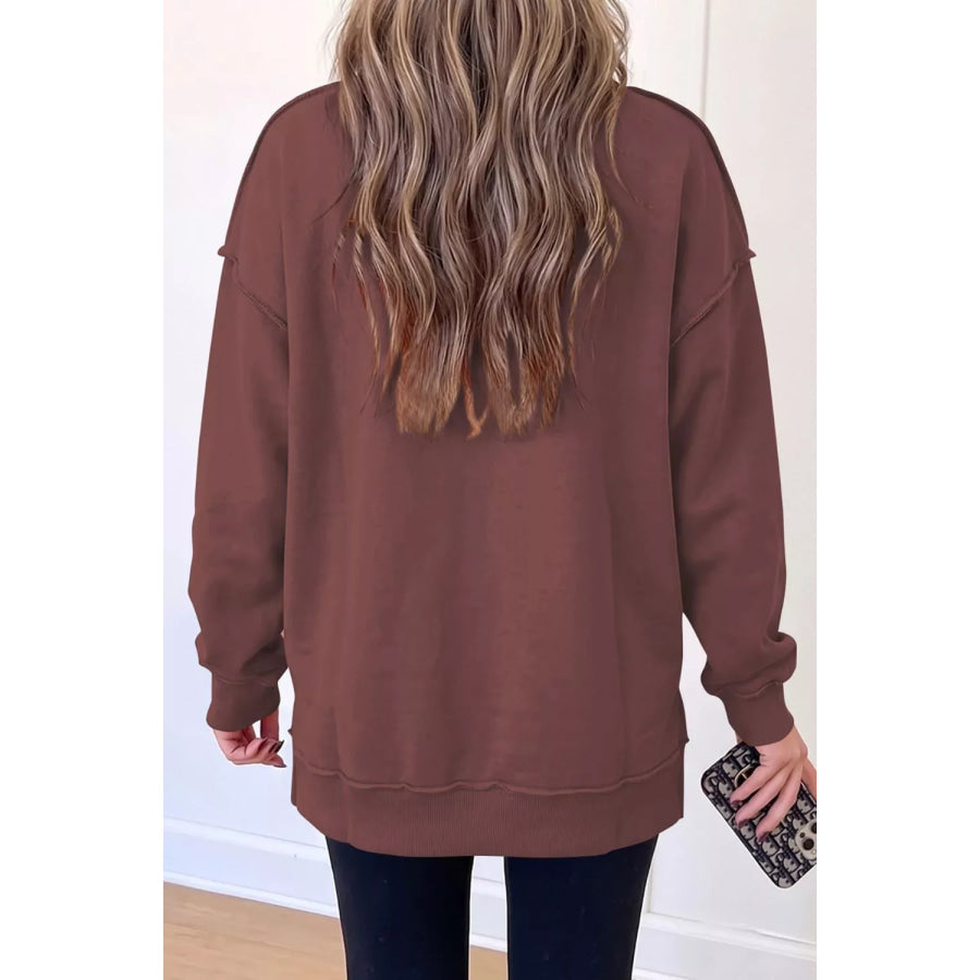 Thanksgiving Gobble Turkey High Neck Graphic Sweatshirt Apparel and Accessories