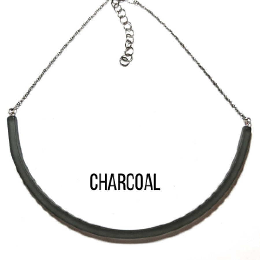 The Bar Necklace Charcoal Necklaces