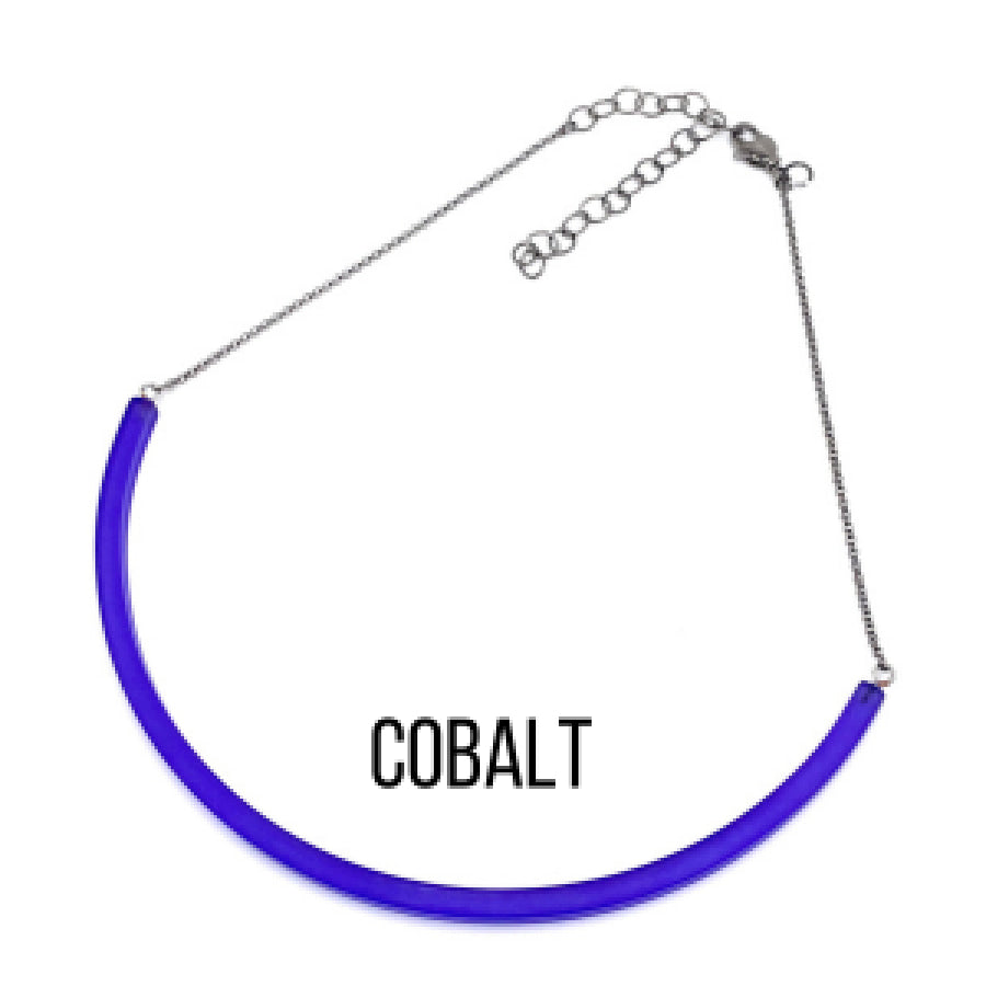 The Bar Necklace Cobalt Necklaces