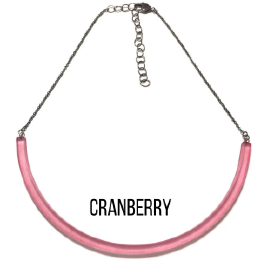 The Bar Necklace Cranberry Necklaces