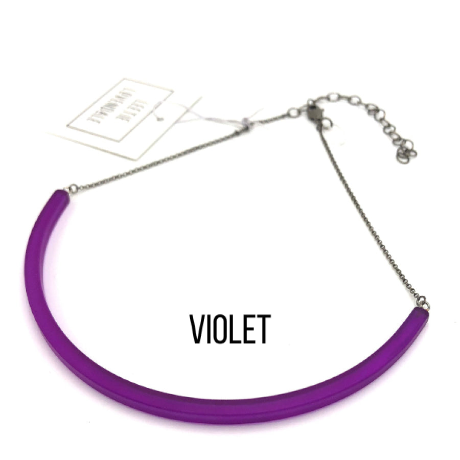The Bar Necklace Violet Necklaces