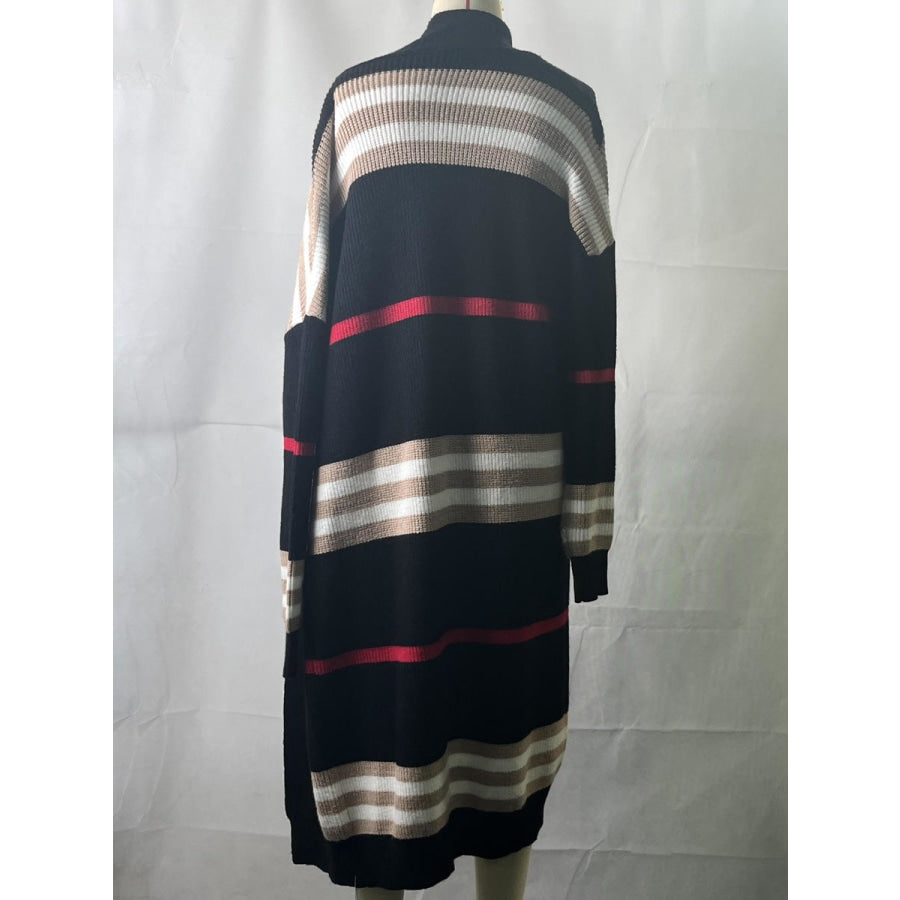 The Burbs Oversized Striped Knit Duster Cardigan Cardigans