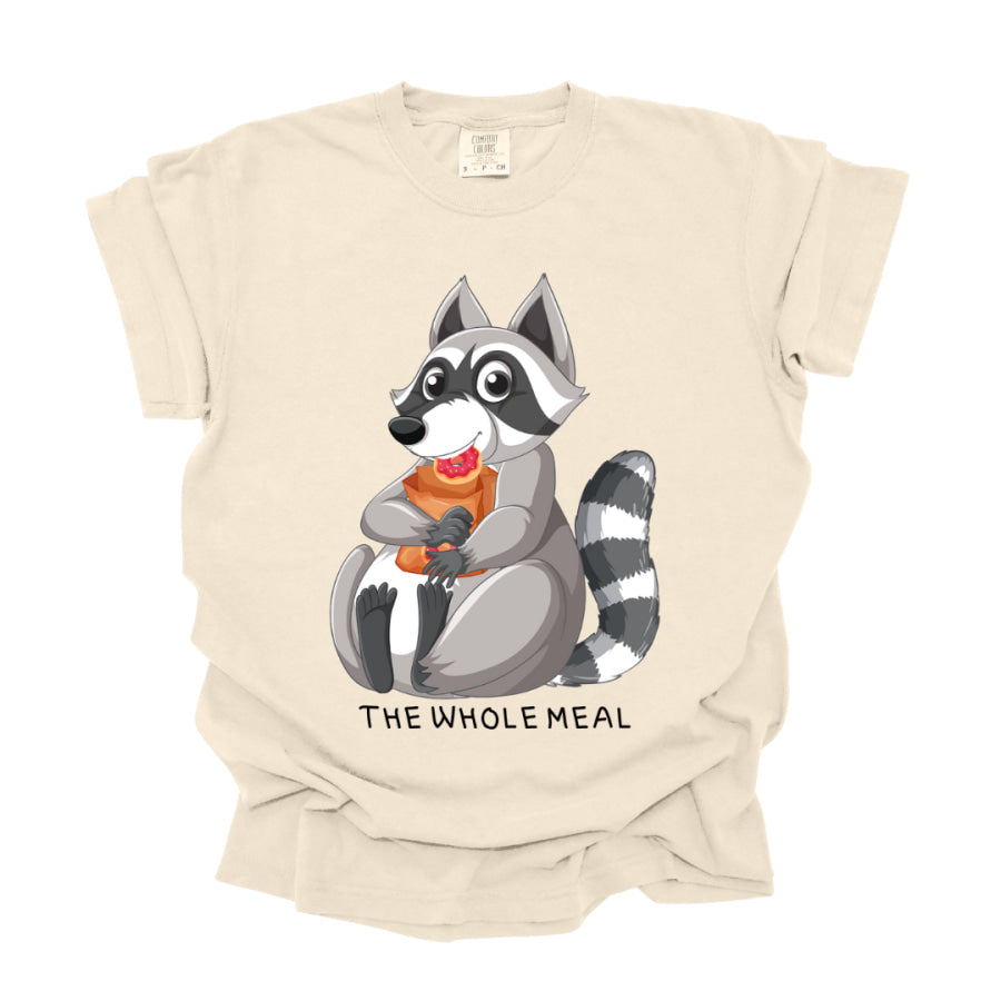 The Whole Meal Racoon Graphic Tee T-shirt