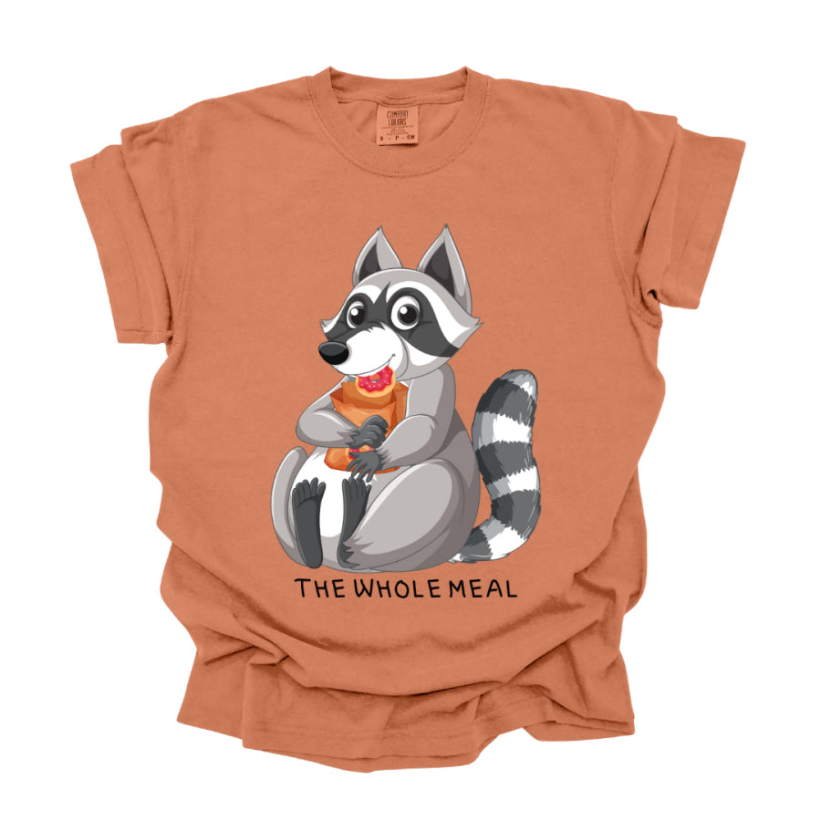 The Whole Meal Racoon Graphic Tee T-shirt