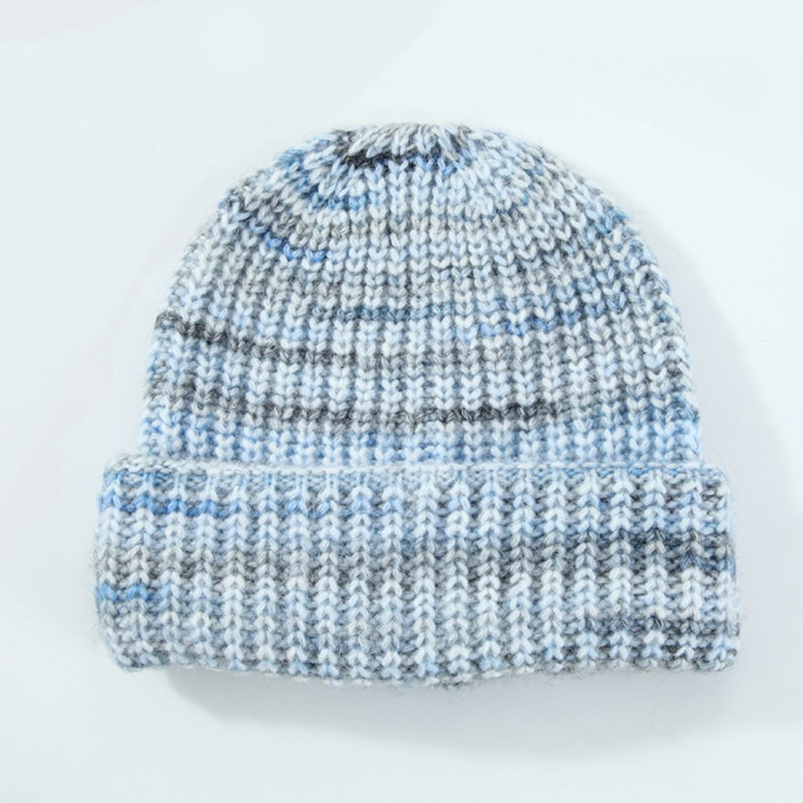 Thermal Contrast Knit Hat Pastel Blue / One Size Apparel and Accessories