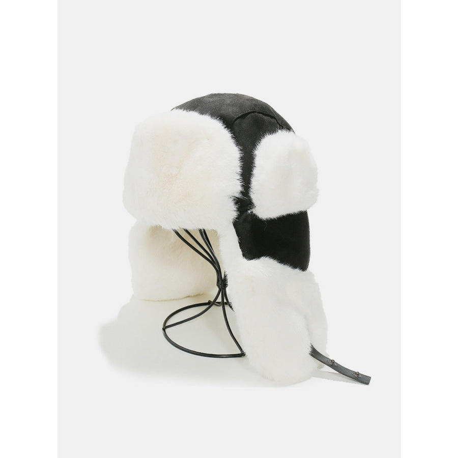 Thermal Fuzzy Earmuffs Winter Hat Black / One Size Apparel and Accessories